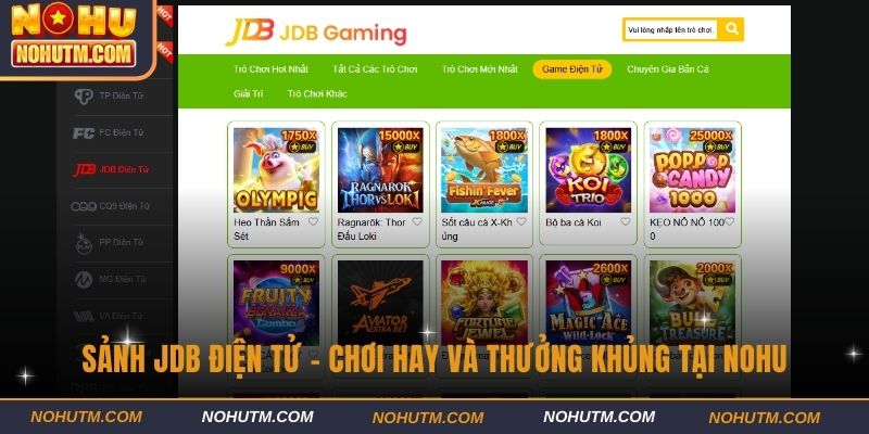 Sảnh JDB điện tử